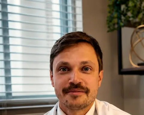 Dr. José Marcos Presa, ortopedista e traumatologista, no consultório